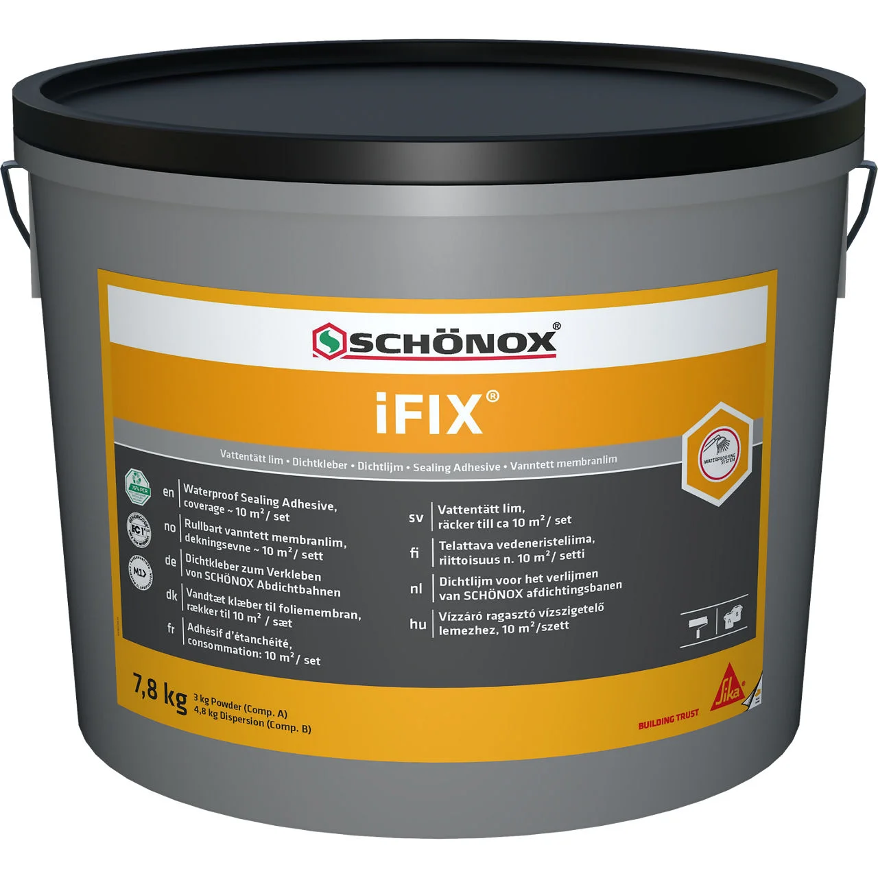 Schönox iFIX 2-Komponentiger rollfähiger Dichtkleber 2,61KG