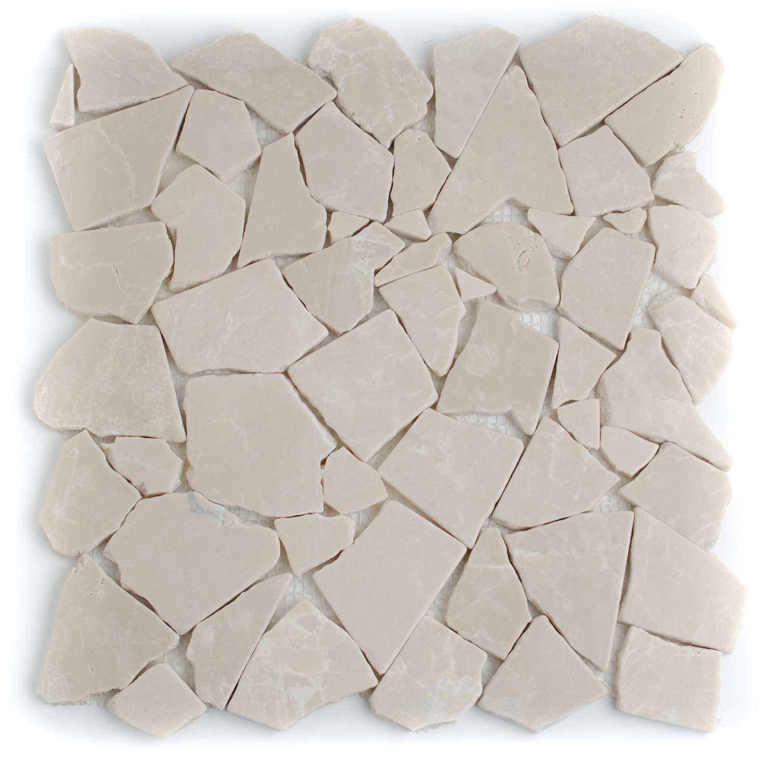Natursten Mosaik Marmor Stenbrud Crema Beige Nelenia