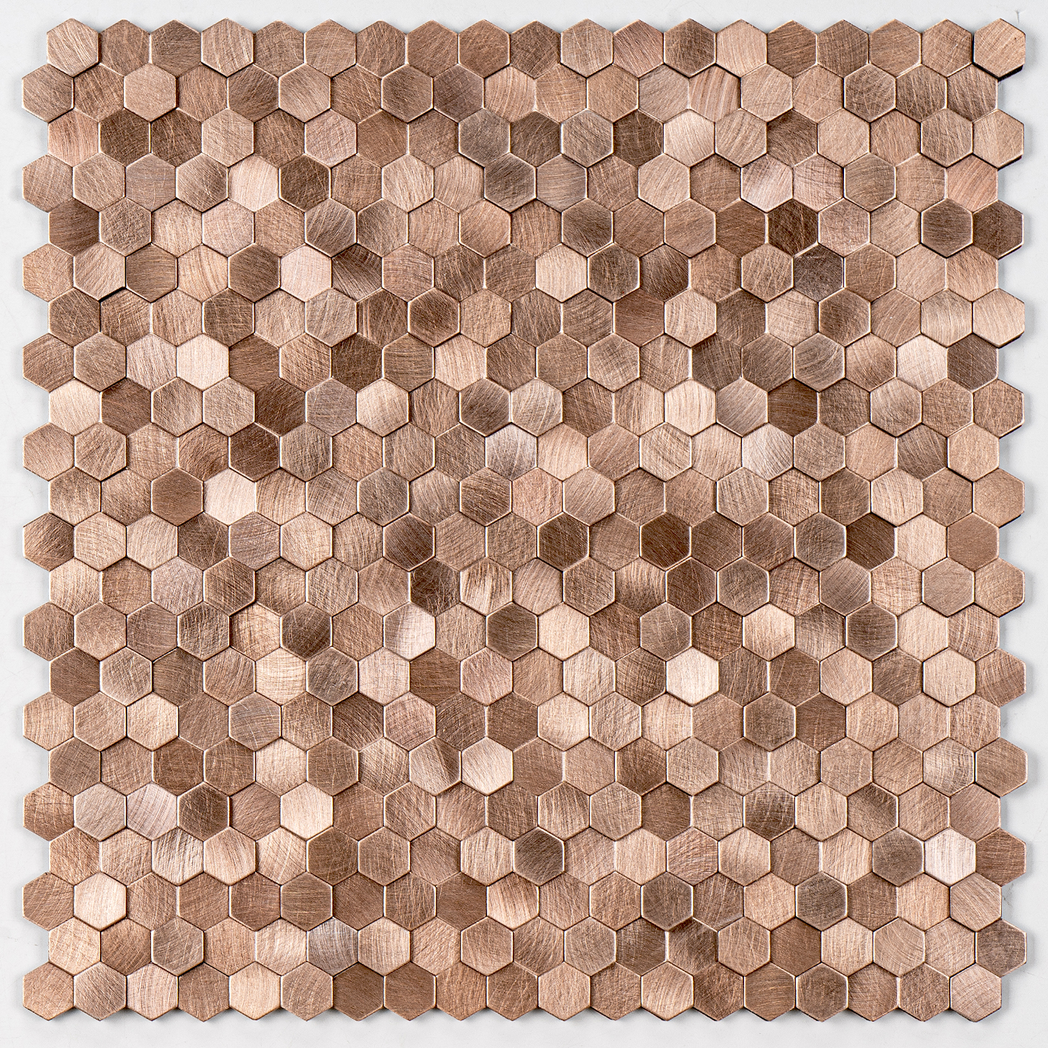 THO202604 Selbstklebendes Aluminium Mosaik Montpellier 3D Hexagon fugenlos
