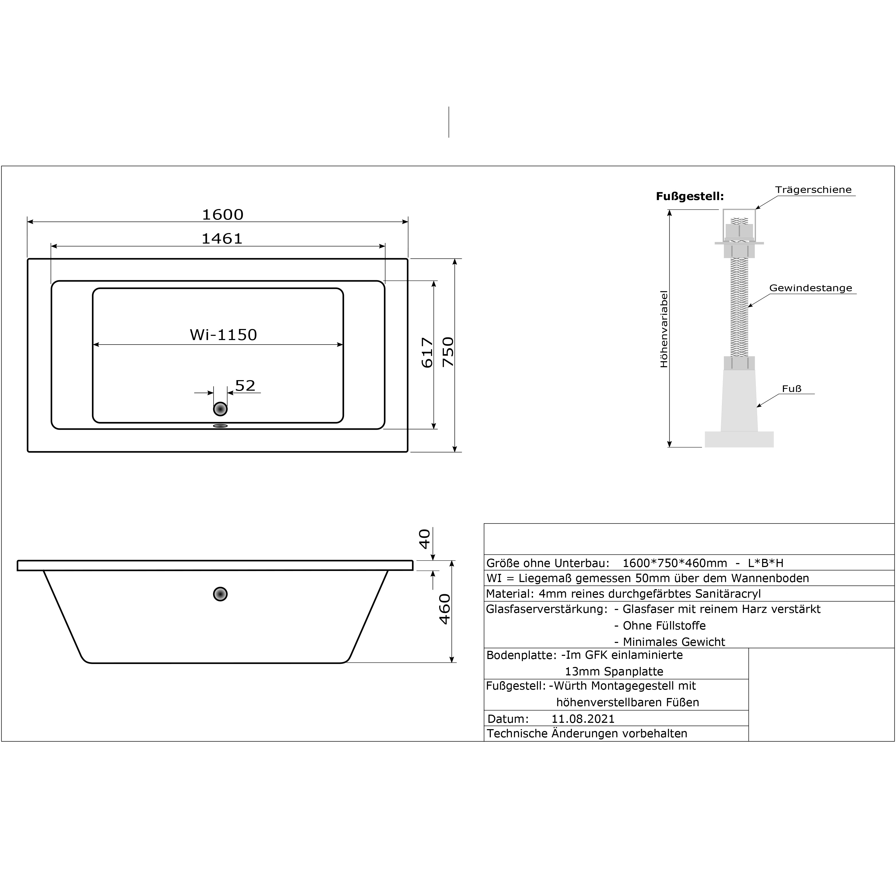 Badewannen Whirlpool mit 24 Massagedüsen Spa Bali Tenganan TWO in weiss MADE IN GERMANY-BEN10152.80