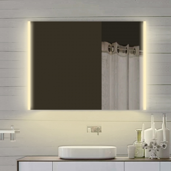 Design LED koldt/varmt lys Badeværelsesspejl 80x70cm