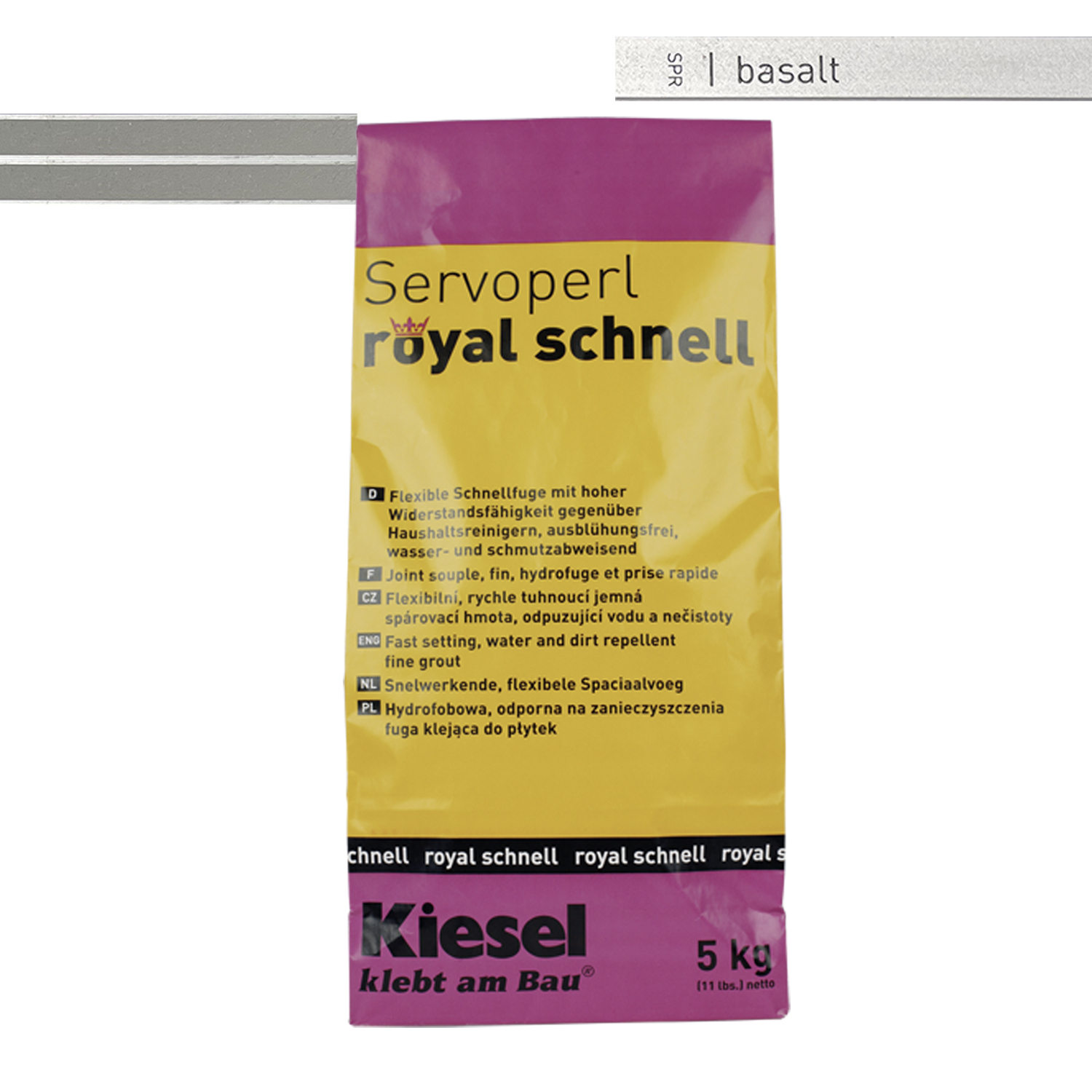 Fliesenfugen für Bodenfliesen Wandfliesen und Mosaikfliesen Servoperl royal schnell 5KG-BEN10013.7