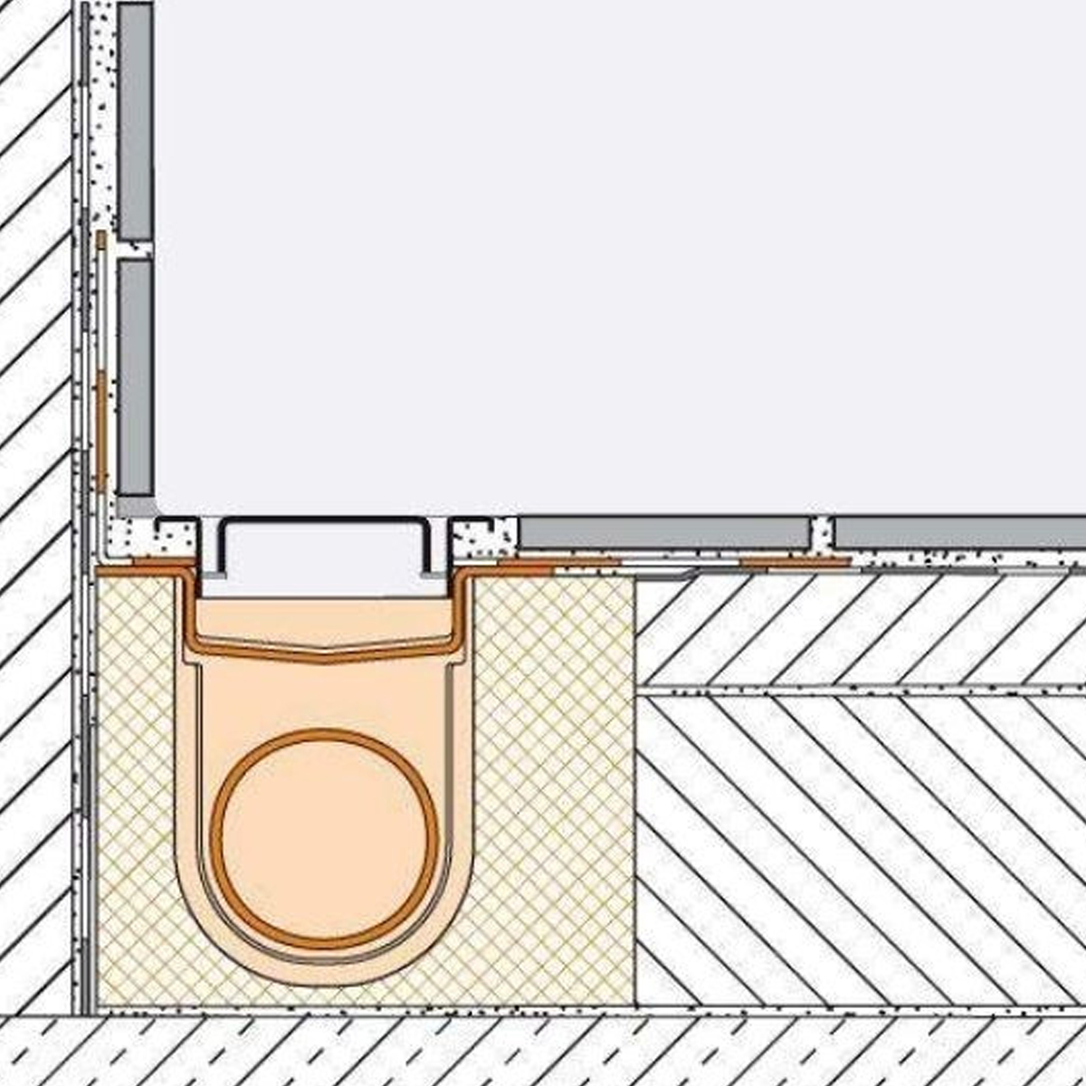 Duschablauf Duschrinne Duschrinnensystem Komplettset Linienentwässerung LINE-H-BEN10101.6