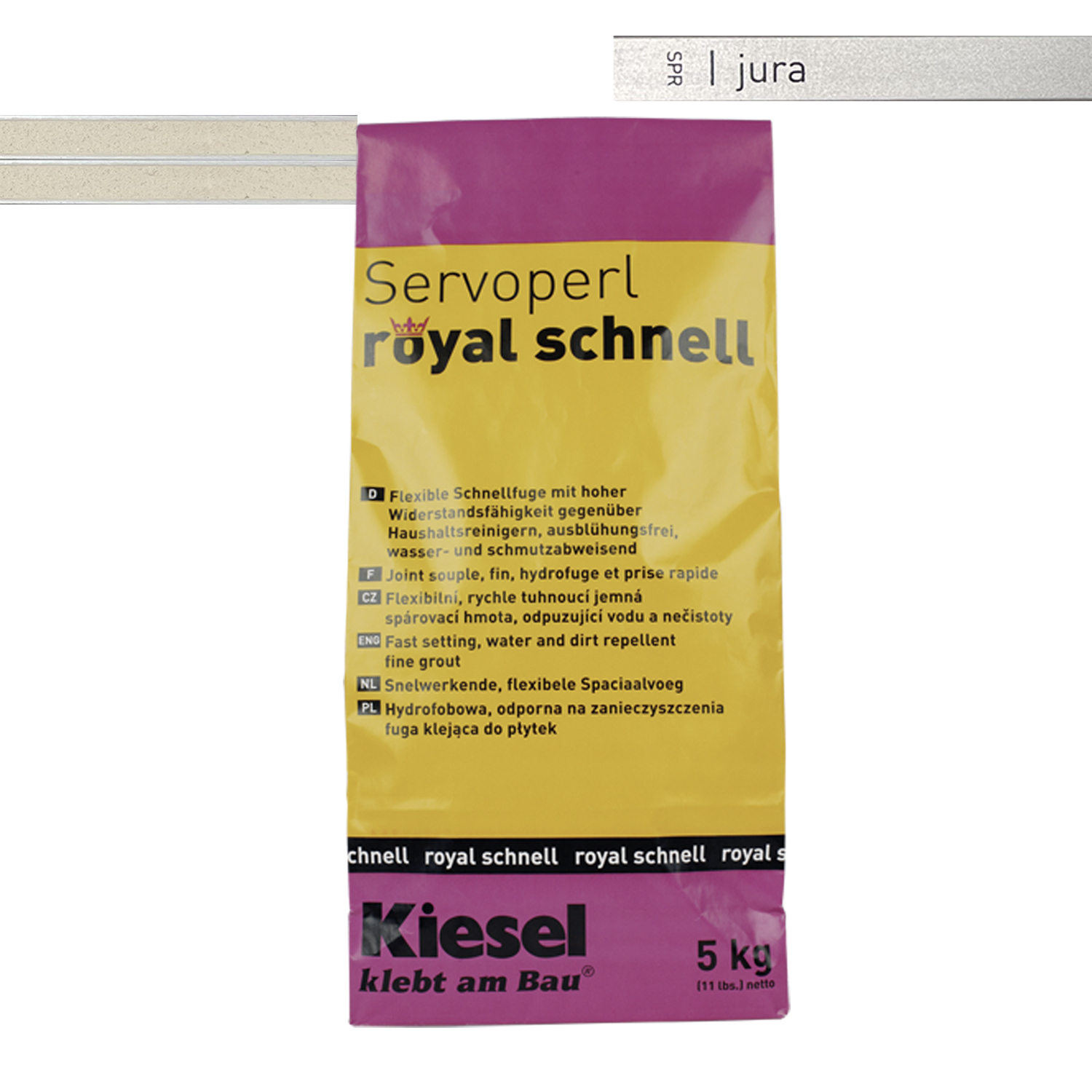 Fliesenfugen für Bodenfliesen Wandfliesen und Mosaikfliesen Servoperl royal schnell 5KG-BEN10013.10