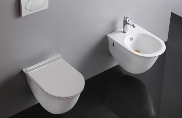 Design væghængt wc med softclose wc-sæde