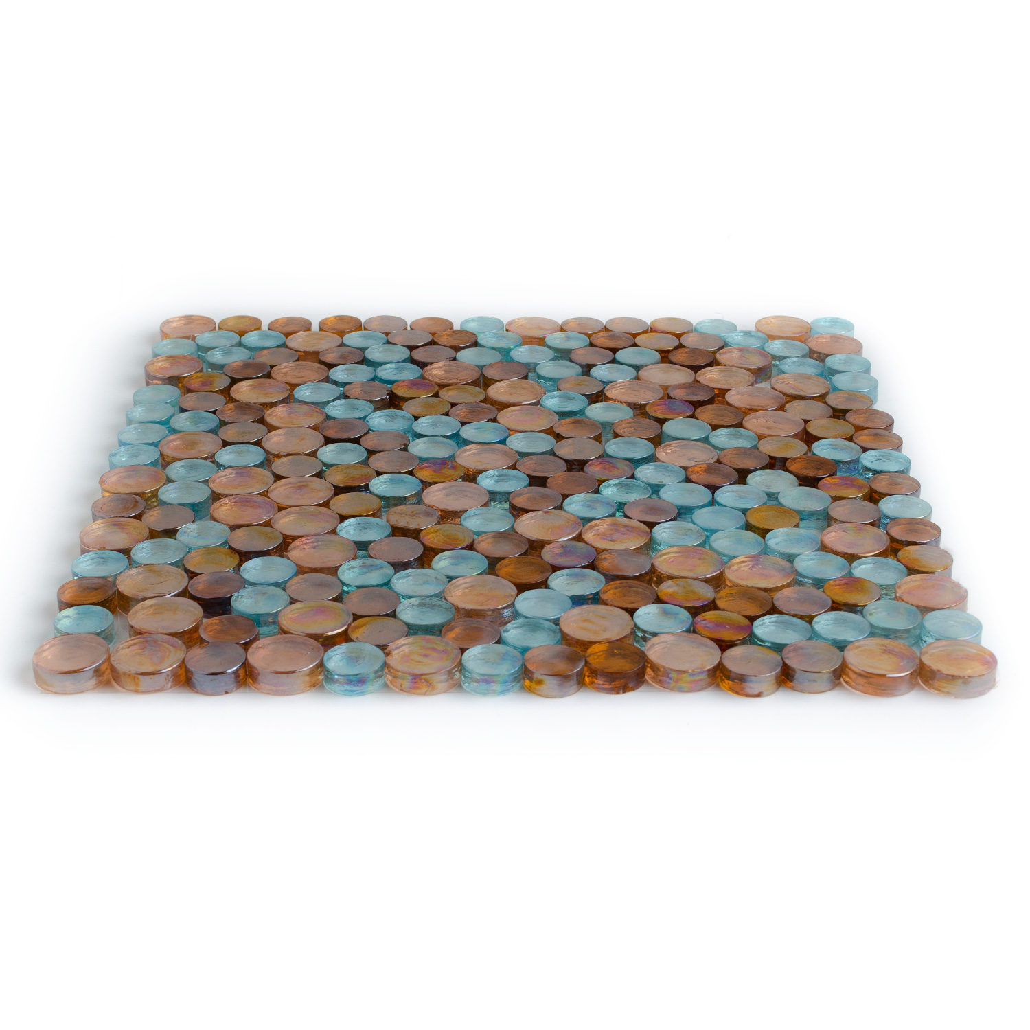 Schwimmbad Mosaik Glasmosaik Orange Beata-BEN10246