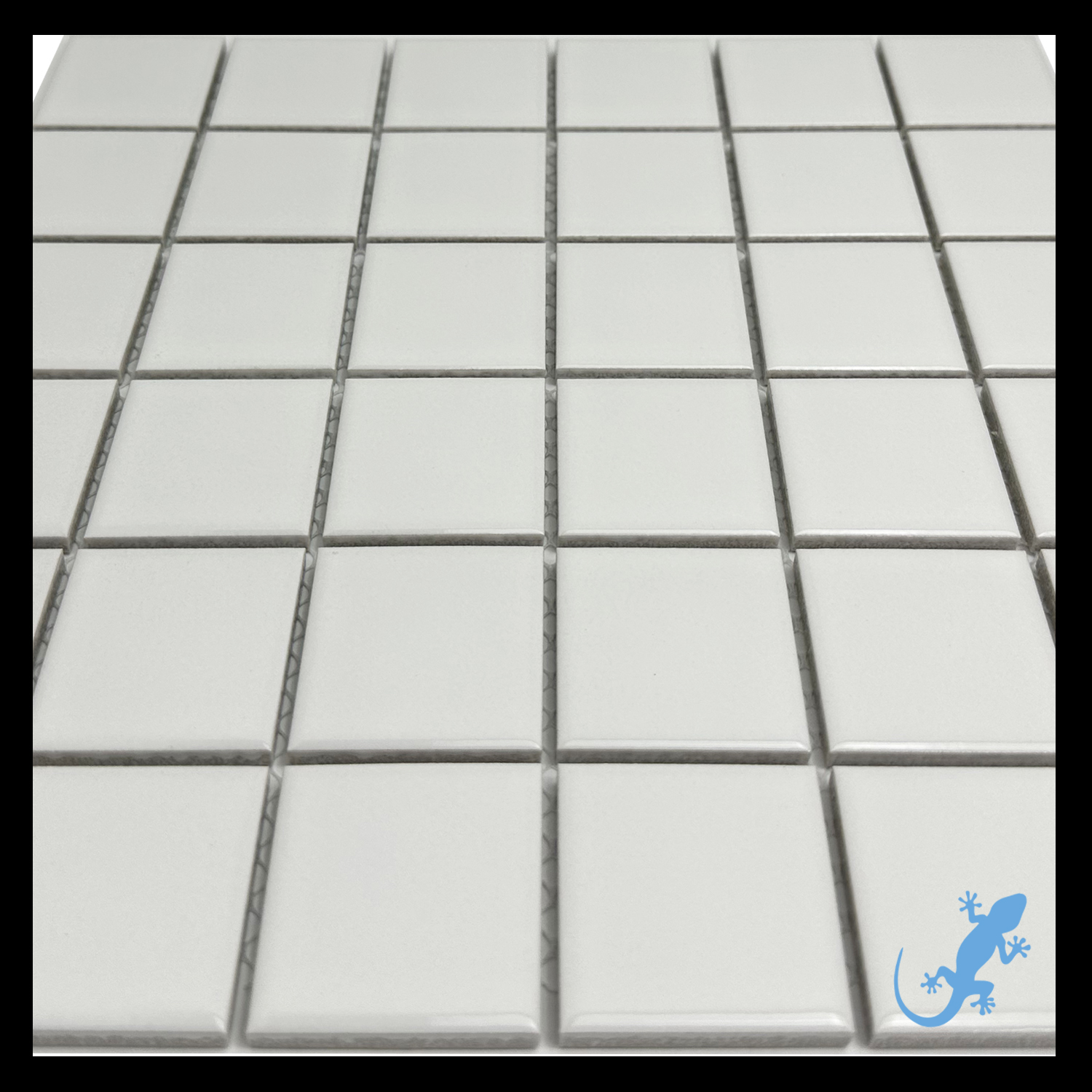Keramisk mosaik Kaila 48x48mm skinnende mosaikfliser Måtte