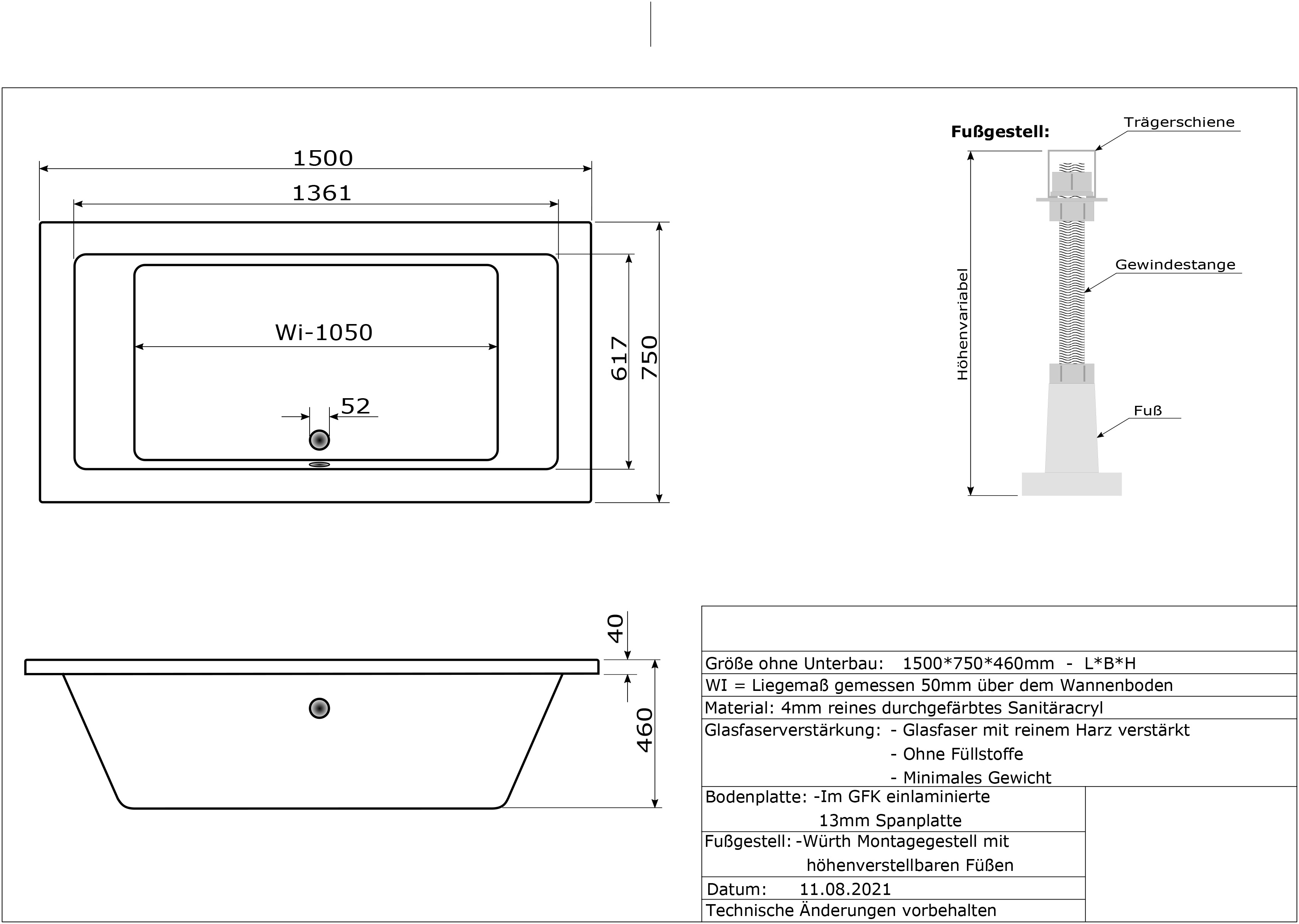 Badewannen Whirlpool mit 24 Massagedüsen Spa Bali Tenganan TWO in weiss MADE IN GERMANY-BEN10152.65