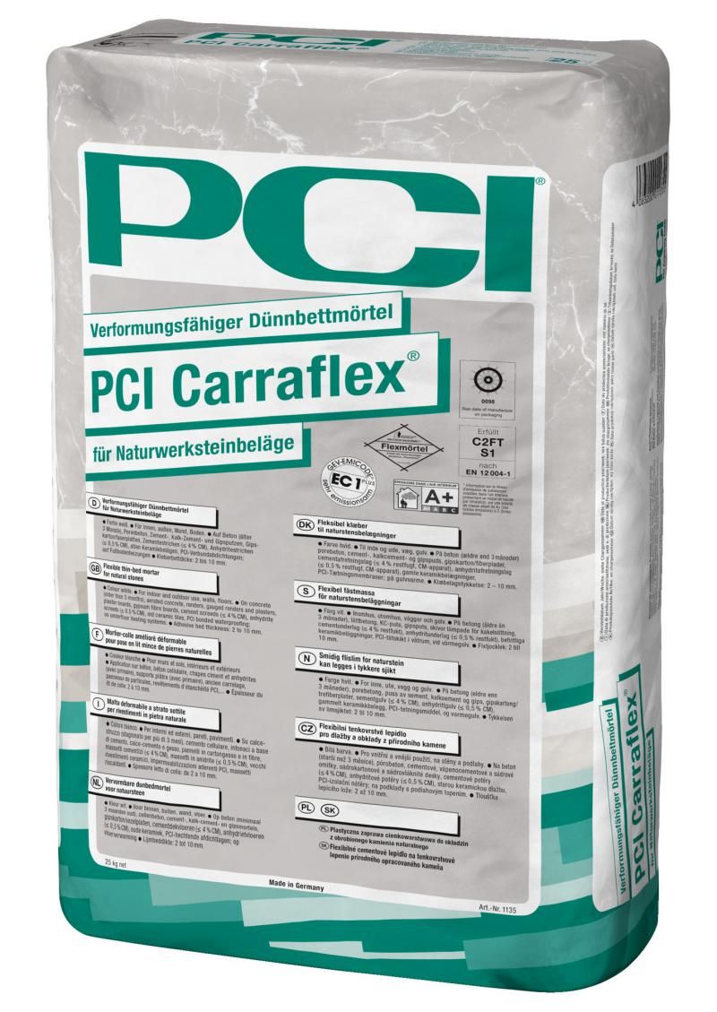 PCI Carraflex Fliesenkleber Klebemörtel grau für Naturwerksteinbeläge-BEN10145M PCI Carraflex Fliesenkleber Klebemörtel grau für Naturwerksteinbeläge-BEN10145M