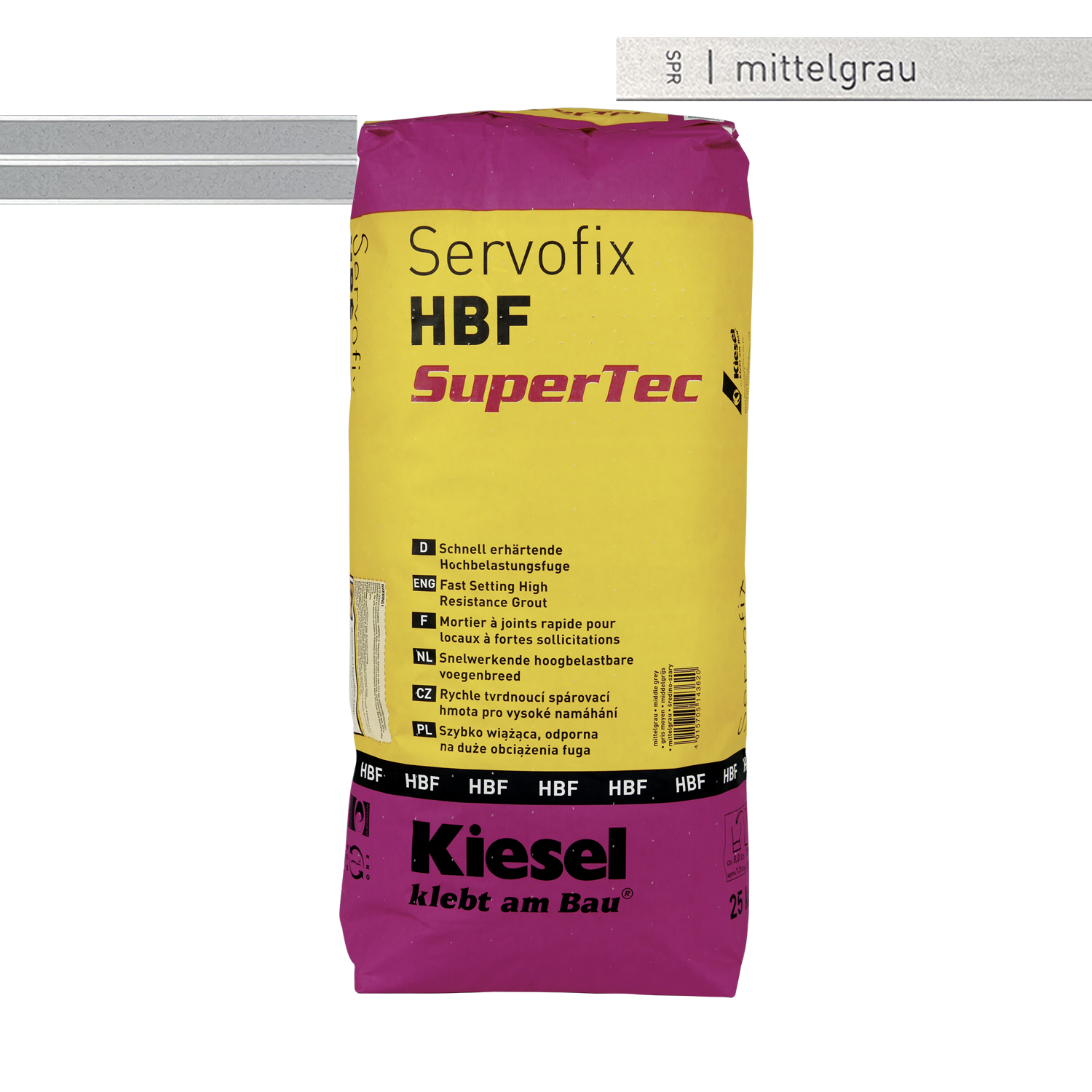 Flisemørtel til gulvfliser, vægfliser og mosaikfliser Servofix HBF SuperTec 25KG