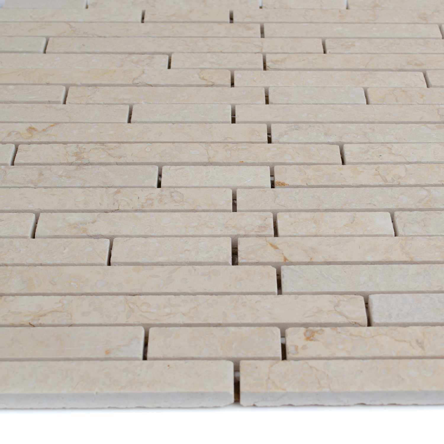 Natursteinmosaik Marmorstächen Crema Beige Nicola-BEN10260