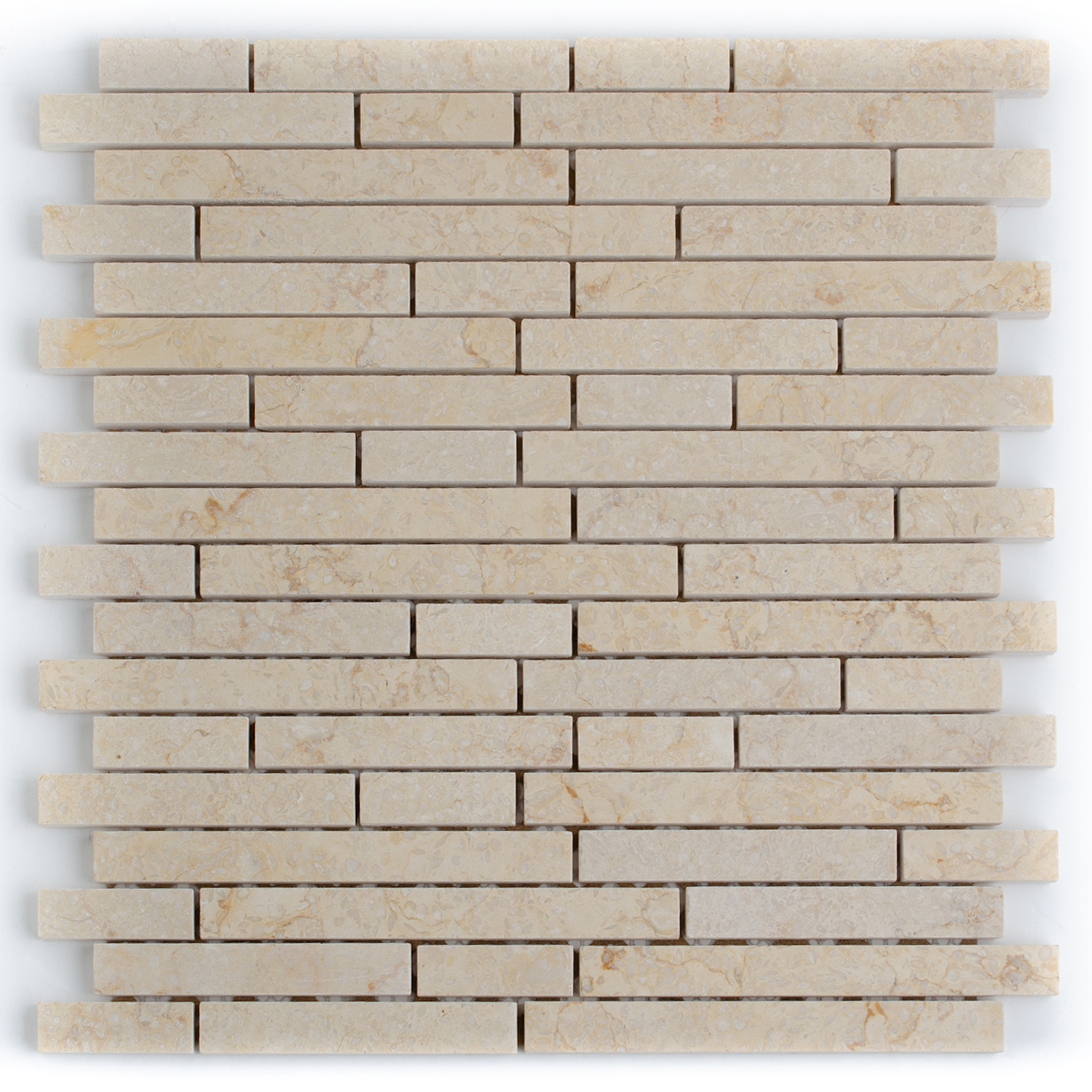 Natursteinmosaik Marmorstächen Crema Beige Nicola-BEN10260